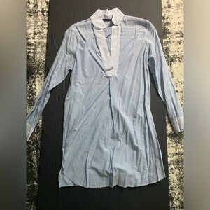 Zara light blue striped tunic size S